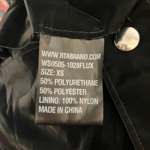 RtA Womens Harlan Pilot Pants XS Flux Black Faux Patent Leather Glossy NWT $325 - Picture 16 of 16